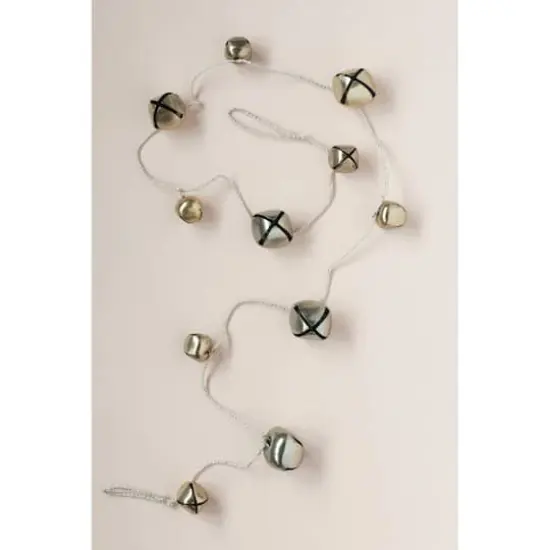 Hello Honey&reg; 61" Gold Finish Metal Bells Garland {3}