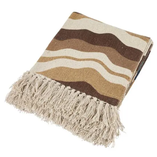 Hello Honey&reg; Multicolor Print & Fringe Recycled Cotton Throw Blanket {1}