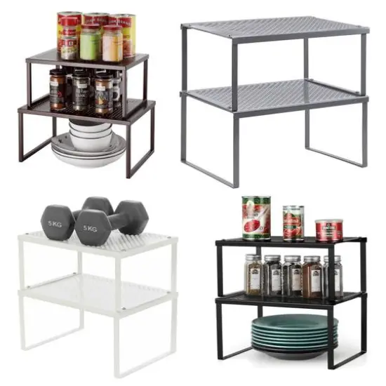 NEX&trade; Expandable & Stackable Kitchen Cabinet & Counter Shelf Organizer, 2ct. {5}