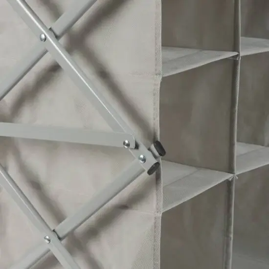 Simplify Gray 9-Grid Collapsible Shoe Rack {10}