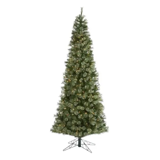 10ft. Pre-Lit Cashmere Artificial Christmas Tree, Warm White LED Lights {1}