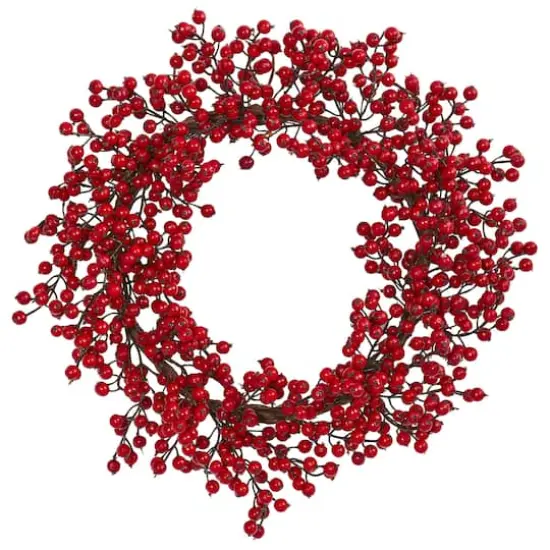 22" Red Berry Wreath {1}