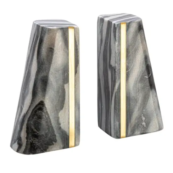 Hello Honey&reg; 6" Modern Marble Bookend Set {1}