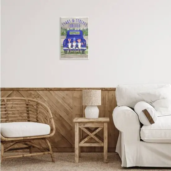 Stupell Industries Stars & Stripes Forever Americana Gnomes Wall Plaque Art {3}