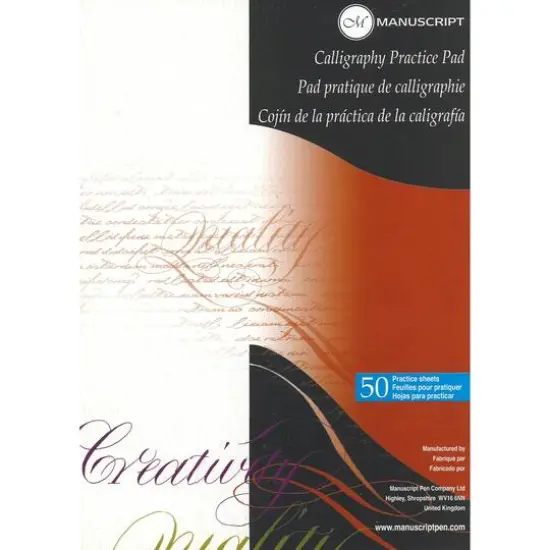 Manuscript Calligraphy Practice Pad, 8.3'' x 11.7'' {1}