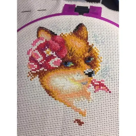 MP Studia Beautiful Fox Cross Stitch Kit {5}