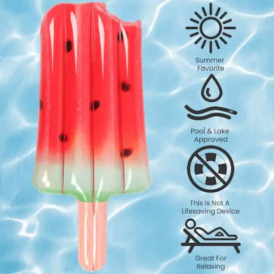59" Watermelon Popsicle Inflatable Swimming Pool Float {5}