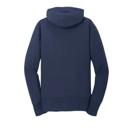 Port & Company&reg; Ladies Core Fleece Full-Zip Hooded Sweatshirt Navy {4}