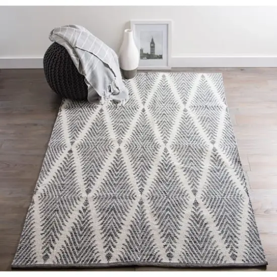 DII&reg; Gray Diamond Hand-Loomed Rug, 2ft. x 3ft. {4}