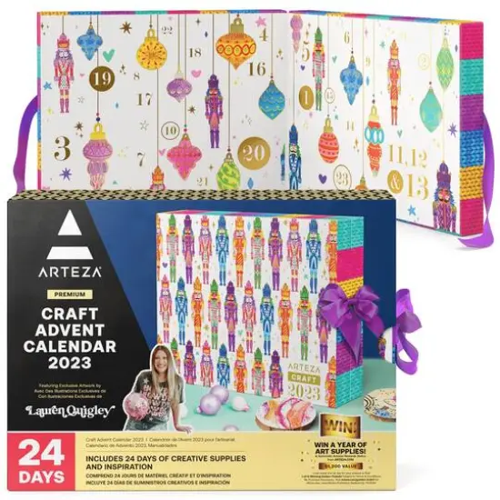 Arteza&reg; 24 Day Nutcracker Fine Art Christmas 2023 Advent Calendar {1}