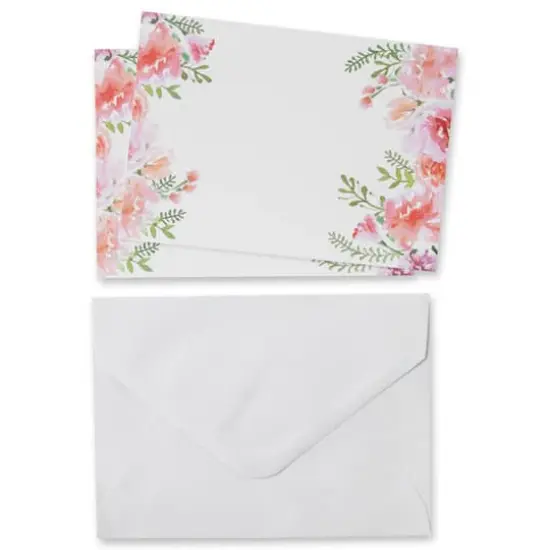 Floral Flat Cards & Envelopes by Recollections&trade;, 5" x 7" {5}