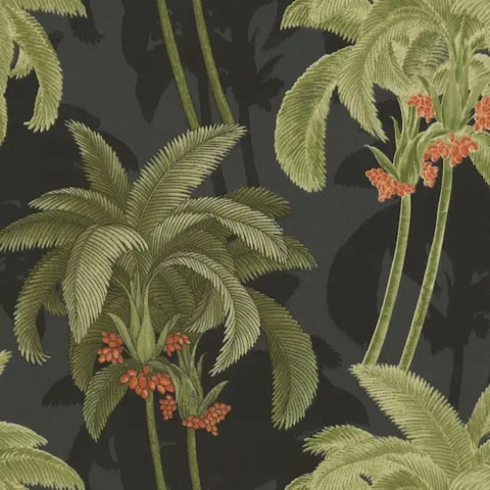 Tommy Bahama Ebony Shadow Palms Outdoor Fabric {1}