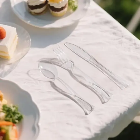 Clear Plastic Cutlery Value Pack, 120ct. by Celebrate It™ {4}