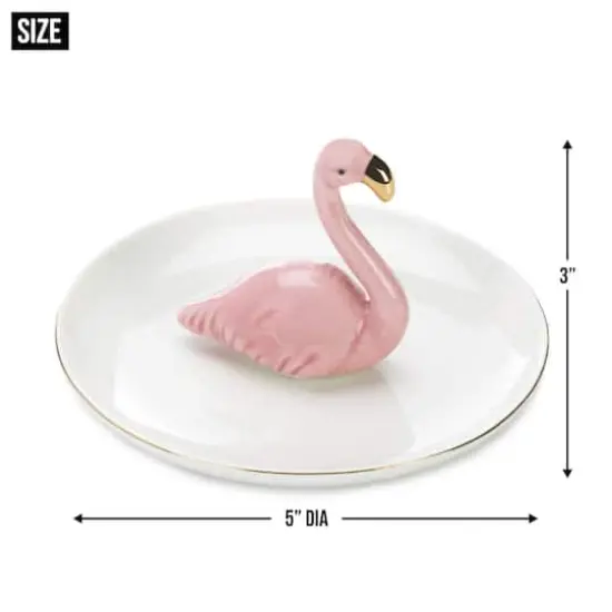 5" Flamingo Ring Dish {5}