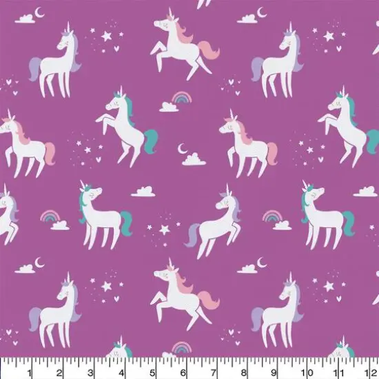 Emma & Mila&reg; Unicorn Iris Cotton Fabric 8yd. Bolt {3}