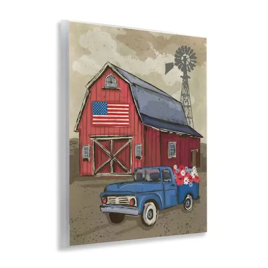 Stupell Industries Vintage Americana Barn Wall Plaque Art {4}
