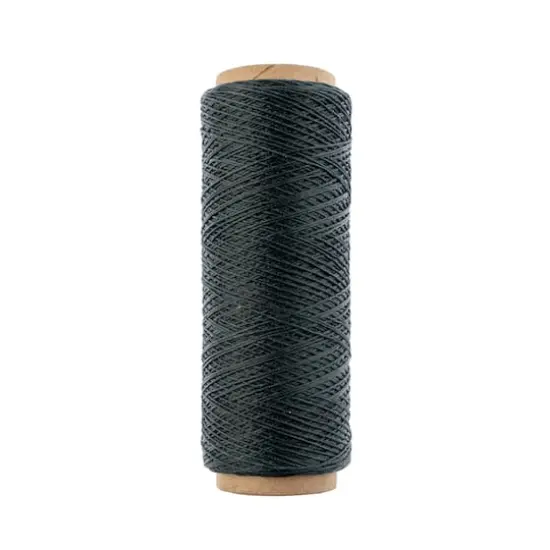 Gudebrod 0.015" 3 Ply Waxed Thread, 500ft. Green {3}