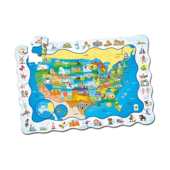 Puzzle Doubles!&reg; Find It! USA 50 Piece Puzzle {3}
