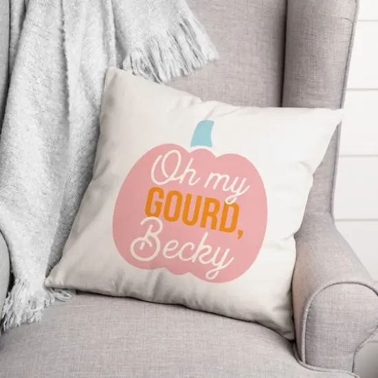 Oh My Gourd, Becky Throw Pillow {3}
