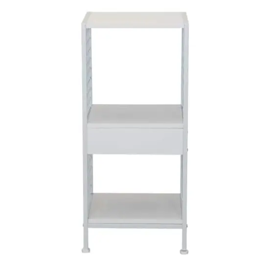 Household Essentials 28" Trellis 2 Compartment Storage Bookshelf White {7}