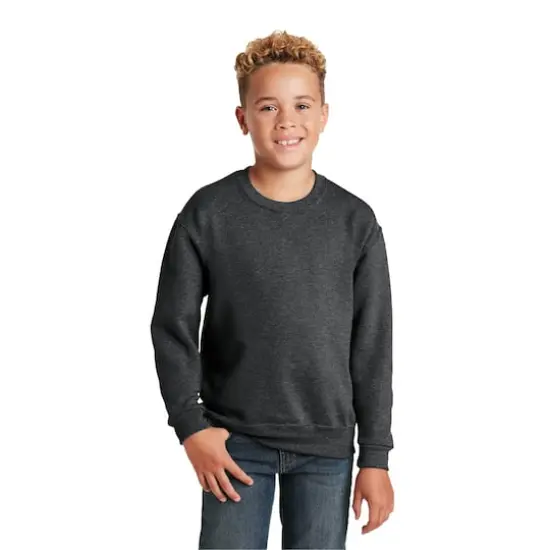JERZEES&reg; NuBlend&reg; Crewneck Youth Sweatshirt Back Heather {1}