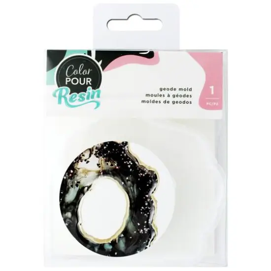 Color Pour Resin Geode Silicone Mold {1}