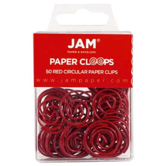 JAM Paper Circular Paper Cloops Red {1}