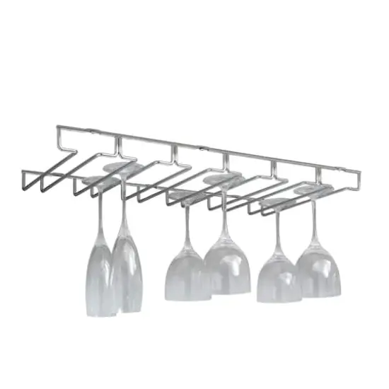 Organize It All Chrome Stemware Rack {1}
