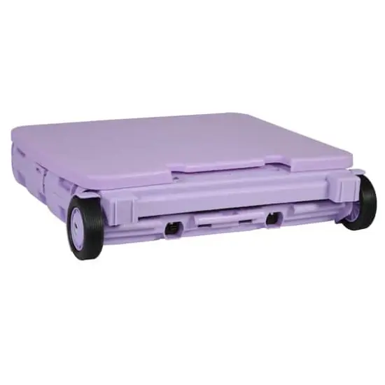 Everything Mary Collapsible Rolling Cart with Lid Purple {5}