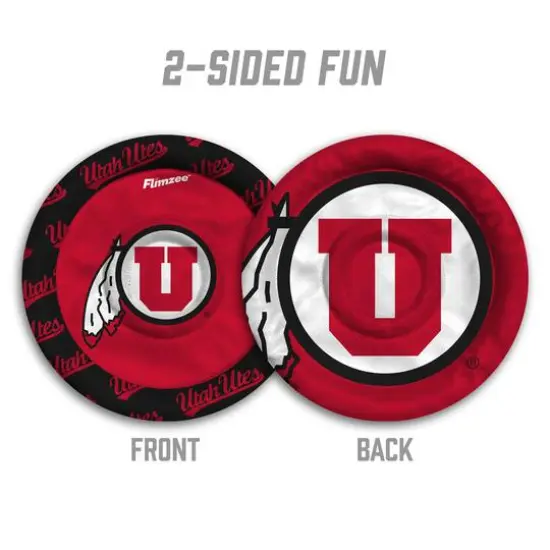 NCAA Flimzee Bean-Bag Flying Disc Utah Utes {3}