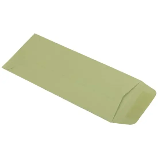 JAM Paper 4.125" x 9.5" Policy Business Colored Envelopes, 50ct. Olive {6}