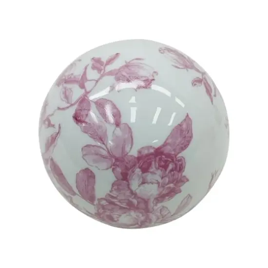 Assorted 4" Floral Porcelain Ball Tabletop D&eacute;cor, 1pc. by Ashland&reg; {6}