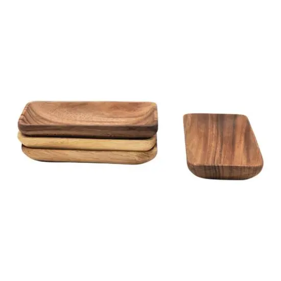 Hello Honey&reg; Acacia Wood Trays with Seagrass Tie, 4ct. {8}