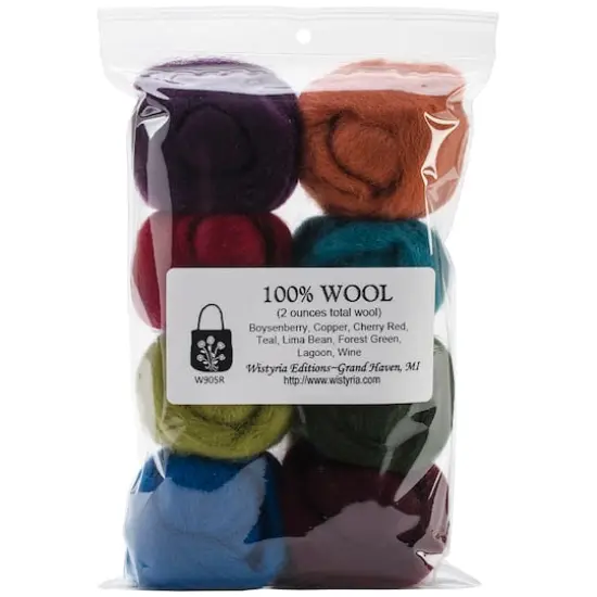 Wistyria Editions The Bouquet Wool Roving Rolls, 2oz. {1}