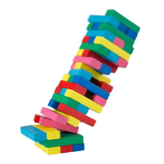 Toy Time Classic Wooden Blocks Stacking Game {3}