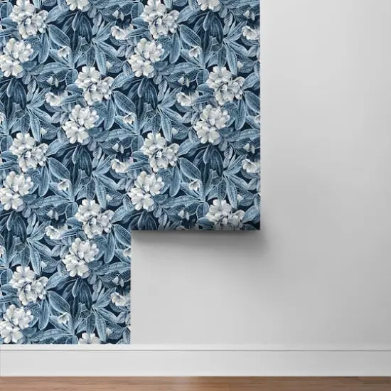 Tommy Bahama Darwin Flora Peel & Stick Wallpaper Midnight Blue {5}