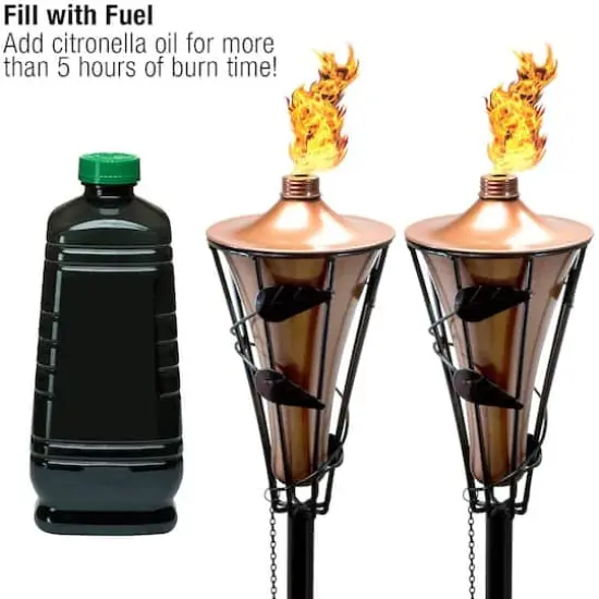 Sorbus 60" Matney Copper Outdoor Torches, 2ct. {4}