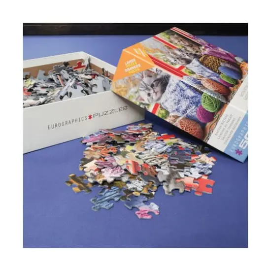 Knittin' Kittens Large Pieces Puzzle: 500 Pcs {6}