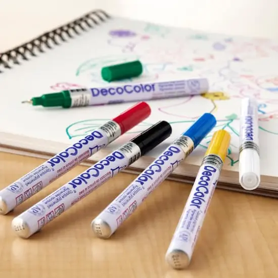DecoColor&trade; Glossy Oil Base Paint Marker, Extra Fine {3}