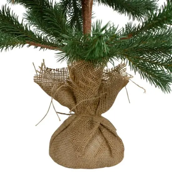 3ft. Unlit Real Touch&trade;️ Ponderosa Pine Artificial Christmas Tree with Jute Base {6}