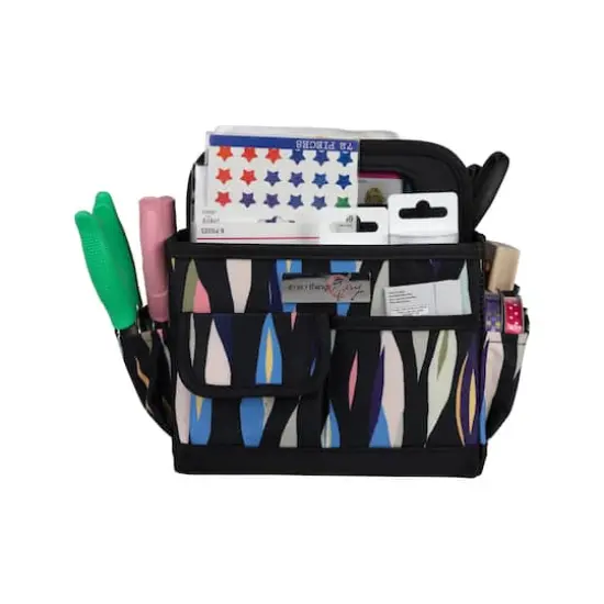 Everything Mary Abstract Print Collapsible Craft Caddy {6}