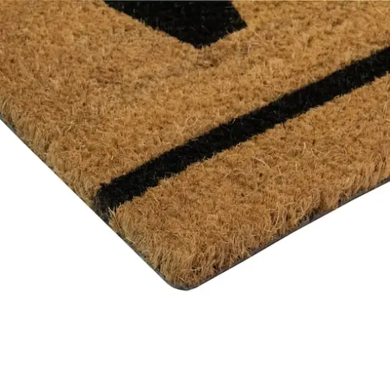 Natural Coir Welcome Doormat {6}