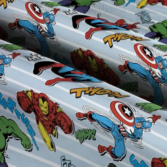 Marvel&reg; Retro Comics Heroes Unite Cotton Fabric {3}