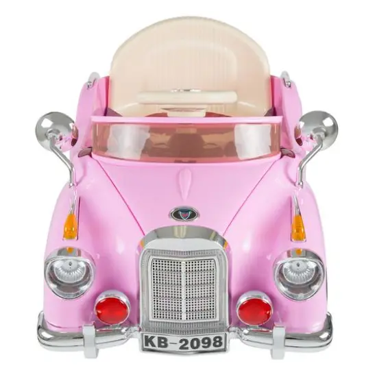 Toy Time Pink Battery Powered Ride-On Classic Coupe Car {4}