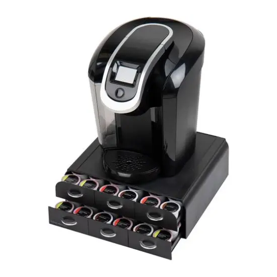 Mind Reader Anchor Collection Black 2-Tier 6-Drawer Single Serve Coffee Pod Organizer {6}