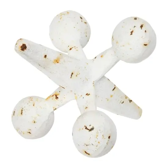 Hello Honey&reg; 6" Cast Iron Jack Accent White {3}