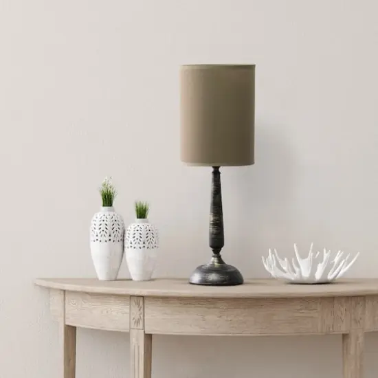 Simple Designs 23" Traditional Candlestick Table Lamp Oil Rubbed Bronze {5}