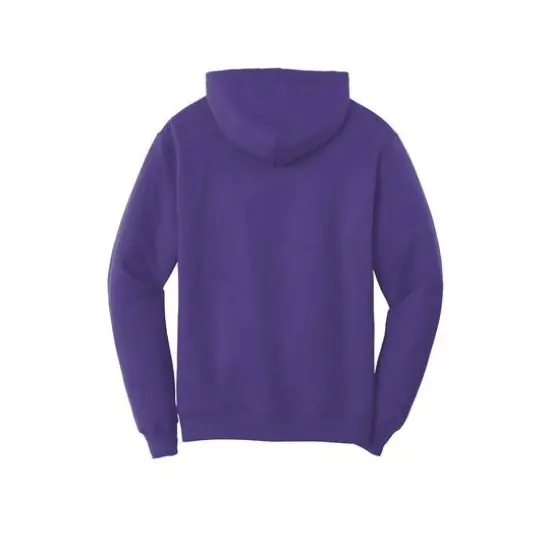 Port & Company® Darks Core Fleece Pullover Hooded Sweatshirt Purple {4}