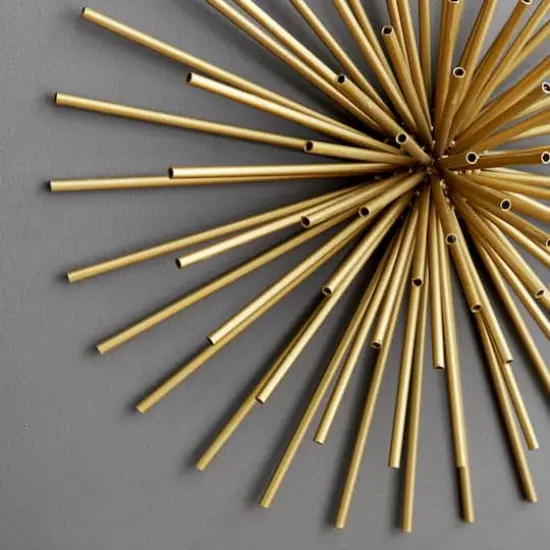 Gold Metal Contemporary Wall D&eacute;cor Set {3}