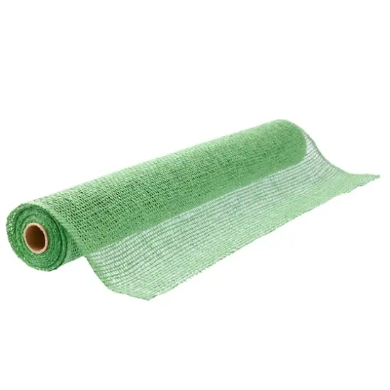 21" x 5yd. Green Poly Burlap Mesh by Celebrate It&trade; {5}